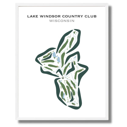 Lake Windsor Country Club, Wisconsin - Printed Golf Courses