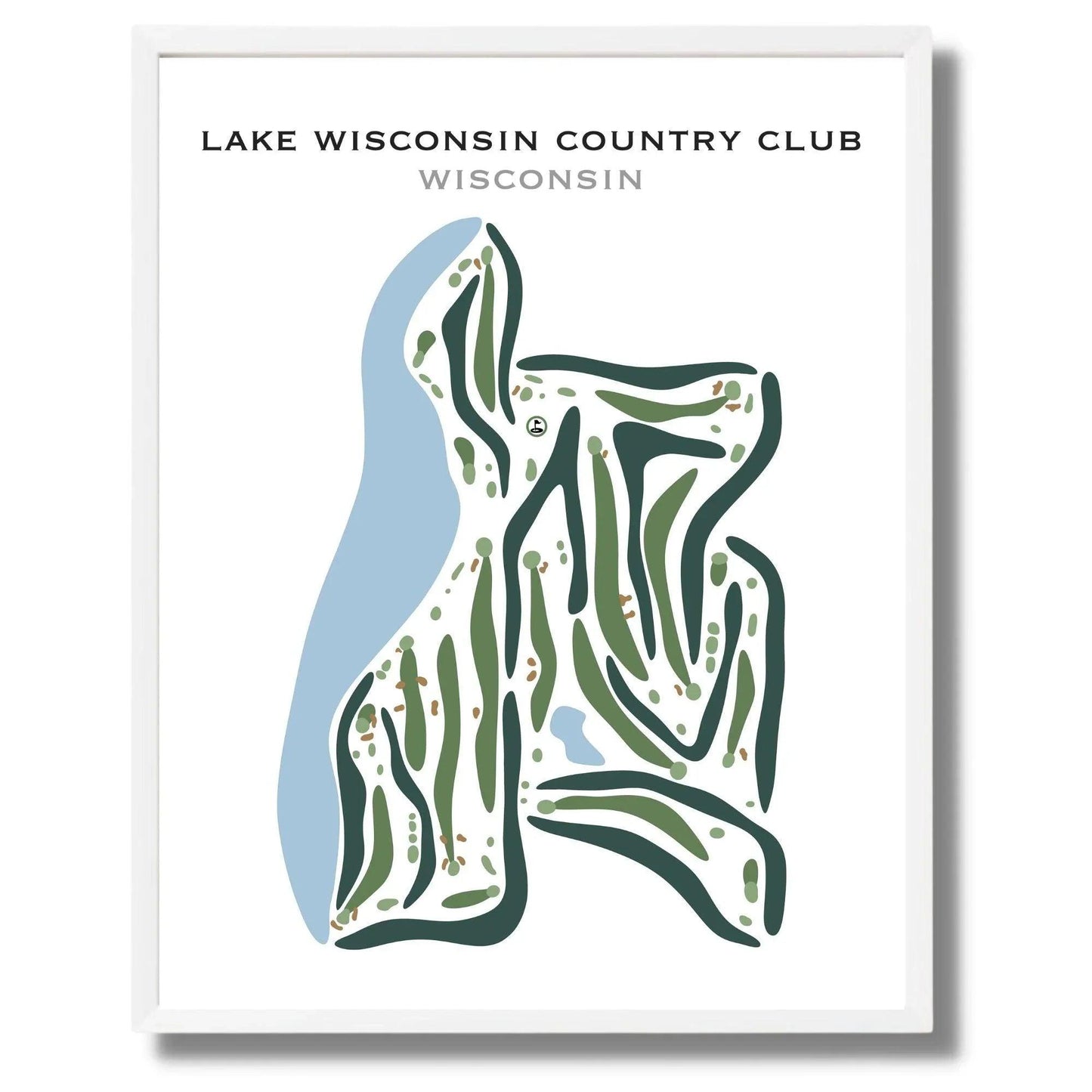 Lake Wisconsin Country Club, Wisconsin - Printed Golf Courses