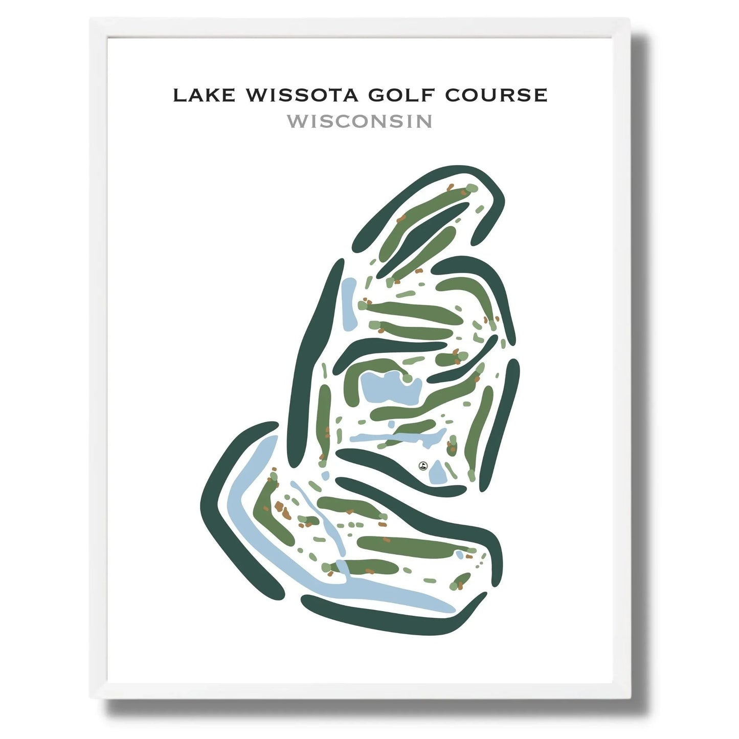 Lake Wissota Golf Course, Wisconsin - Printed Golf Courses