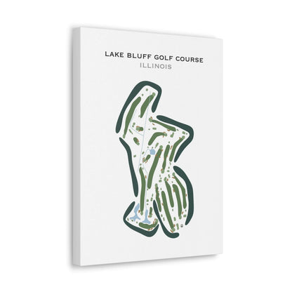Lake Bluff Golf Course, Illinois - Printed Golf Courses