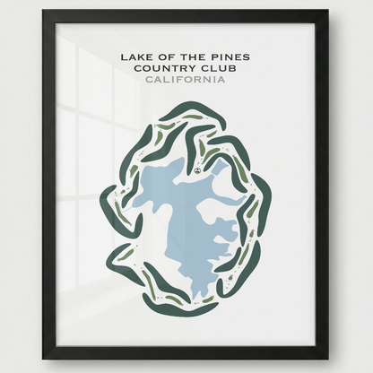 Lake of the Pines Country Club, California - Printed Golf Courses