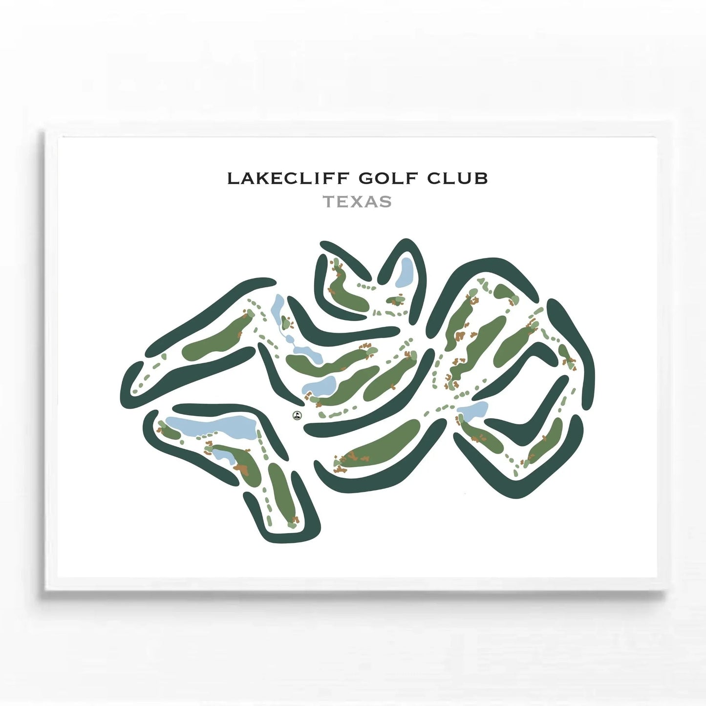 Lakecliff Golf Club, Texas - Printed Golf Courses