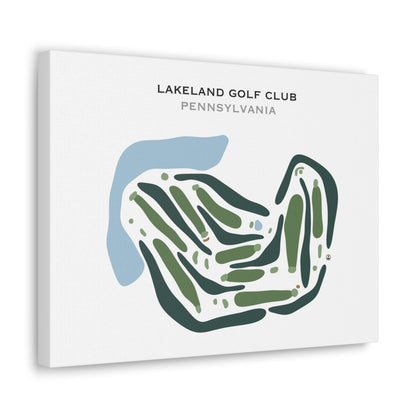 Lakeland Golf Club, Pennsylvania - Printed Golf Courses