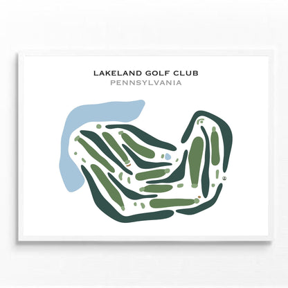 Lakeland Golf Club, Pennsylvania - Printed Golf Courses