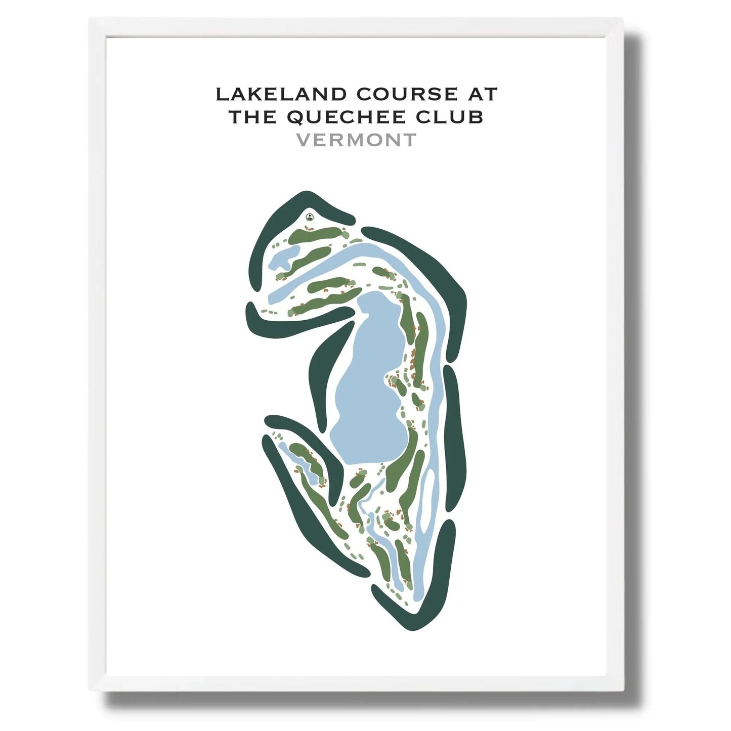 Lakeland Golf Course at Quechee Club, Vermont - Printed Golf Courses