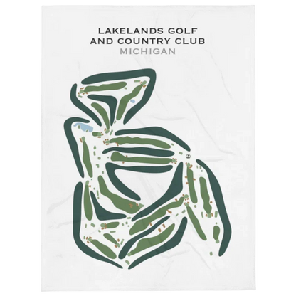 Lakelands Golf & Country Club, Michigan - Printed Golf Course