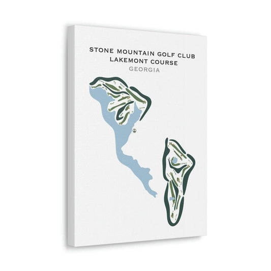 Stone Mountain Golf Club, Lakemont Course, Georgia - Printed Golf Courses