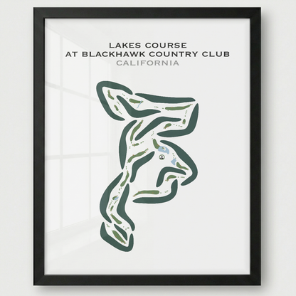 Lakes Course at Blackhawk Country Club, California - Printed Golf Courses