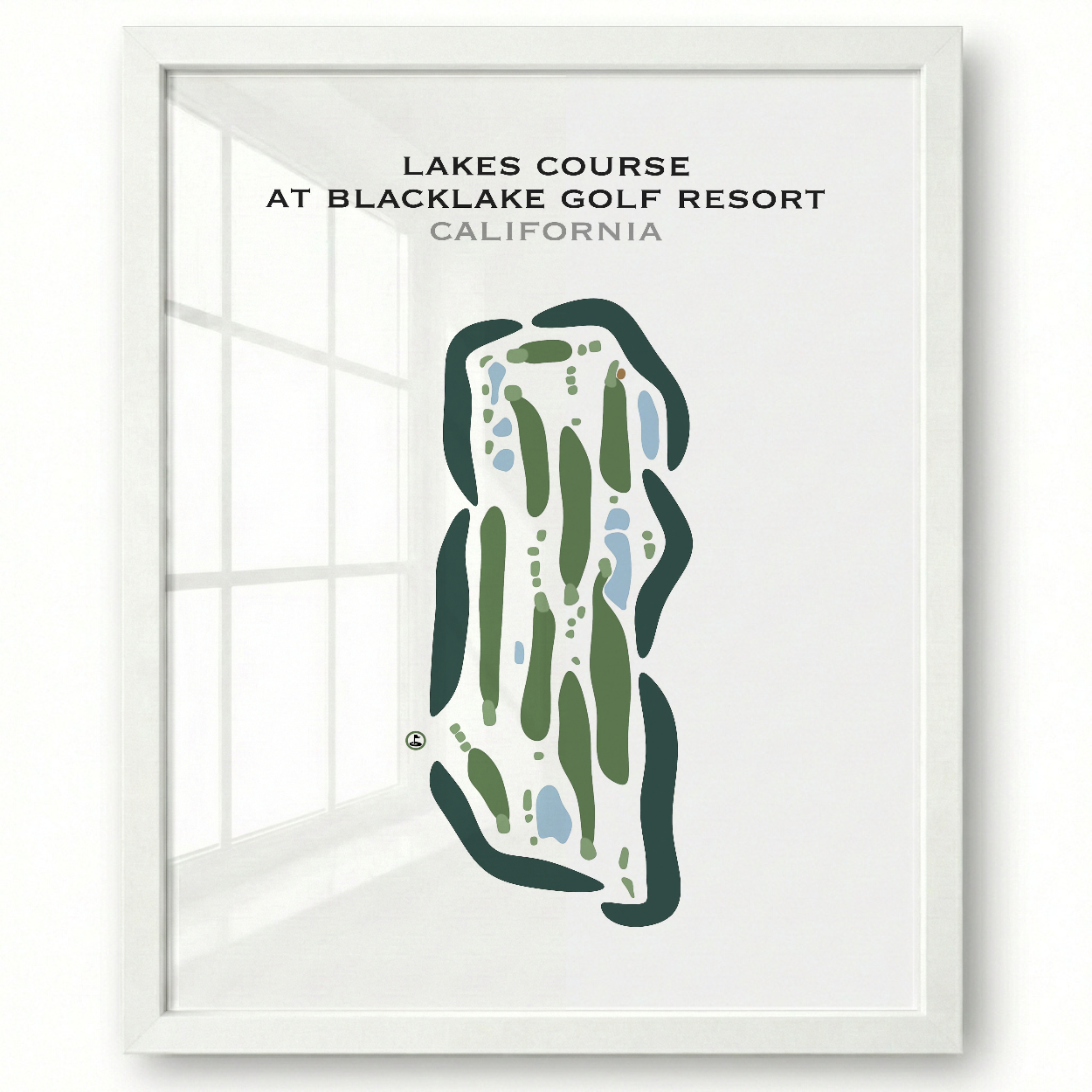 Lakes Course at Blacklake Golf Course, California - Printed Golf Courses
