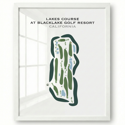 Lakes Course at Blacklake Golf Course, California - Printed Golf Courses
