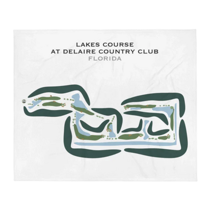 Lakes Course at Delaire Country Club, Florida - Printed Golf Courses