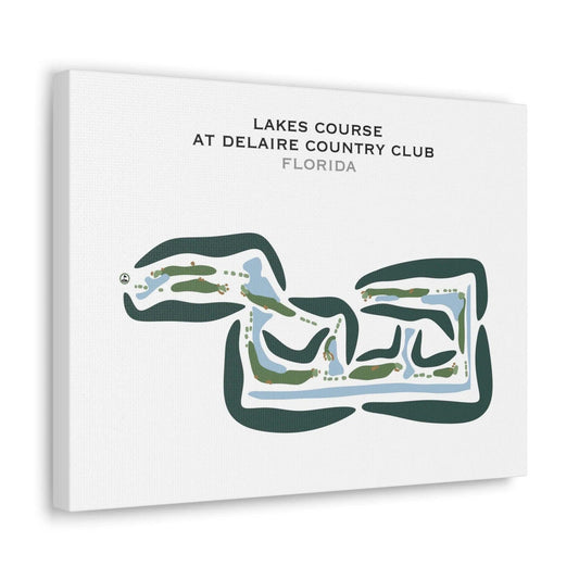 Lakes Course at Delaire Country Club, Florida - Printed Golf Courses