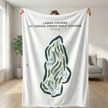 Lakes Course at Indian Creek Golf Course, Texas - Printed Golf Courses