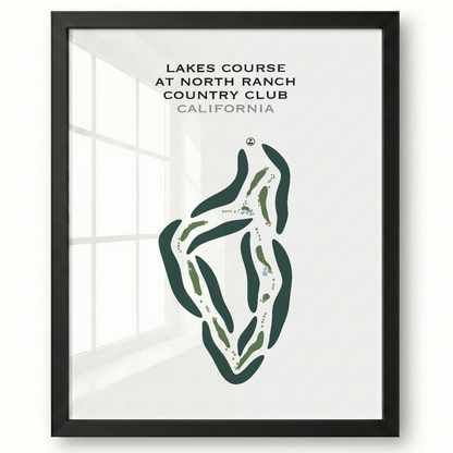 Lakes Course at North Ranch Country Club, California - Printed Golf Courses