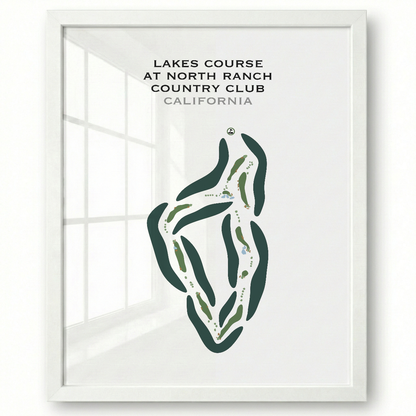 Lakes Course at North Ranch Country Club, California - Printed Golf Courses