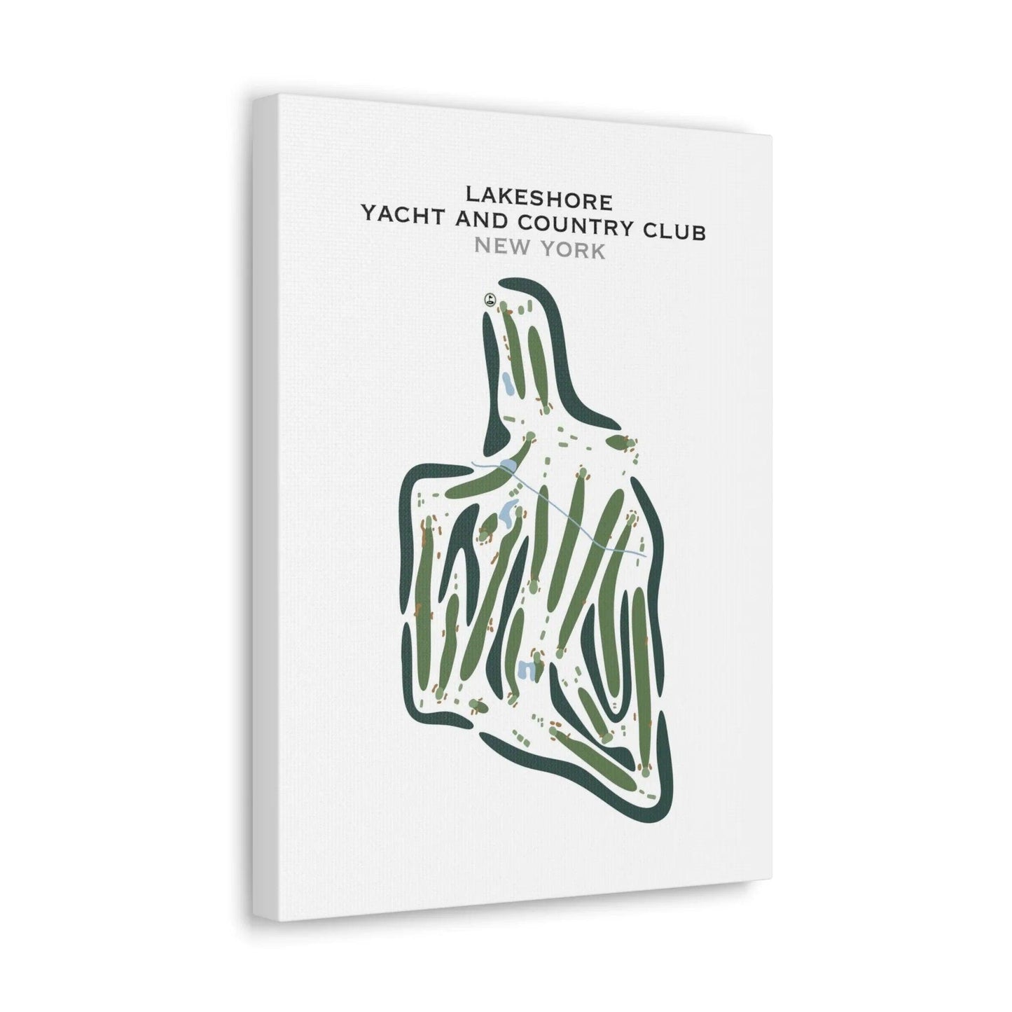 Lakeshore Yacht & Country Club, New York - Printed Golf Courses