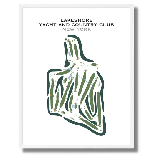 Lakeshore Yacht & Country Club, New York - Printed Golf Courses