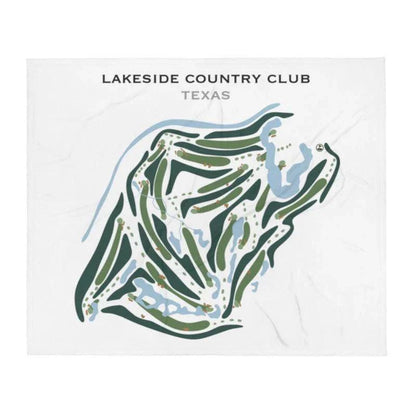 Lakeside Country Club, Texas - Printed Golf Courses