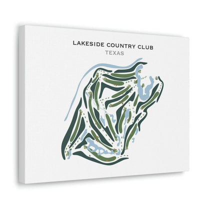 Lakeside Country Club, Texas - Printed Golf Courses