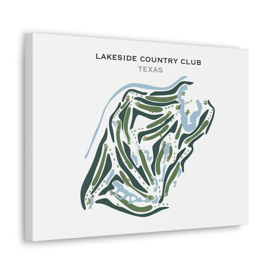 Lakeside Country Club, Texas - Printed Golf Courses
