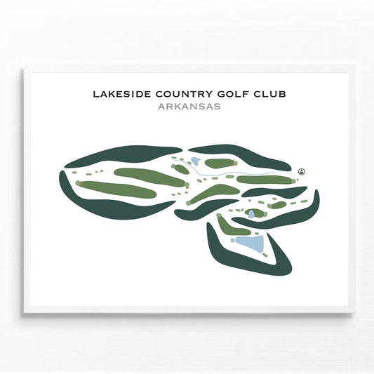 Lakeside Country Golf Club, Arkansas - Printed Golf Courses