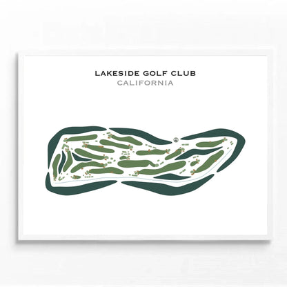 Lakeside Golf Club, California - Printed Golf Courses