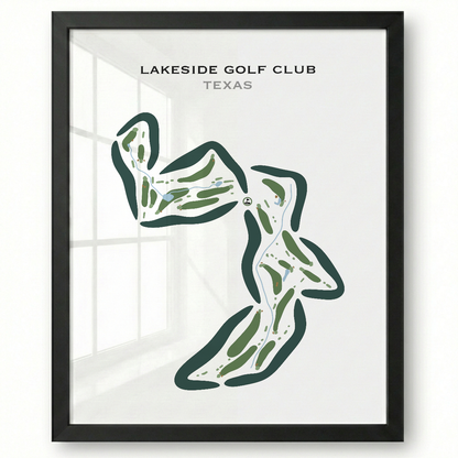 Lakeside Golf Club, Texas - Printed Golf Courses