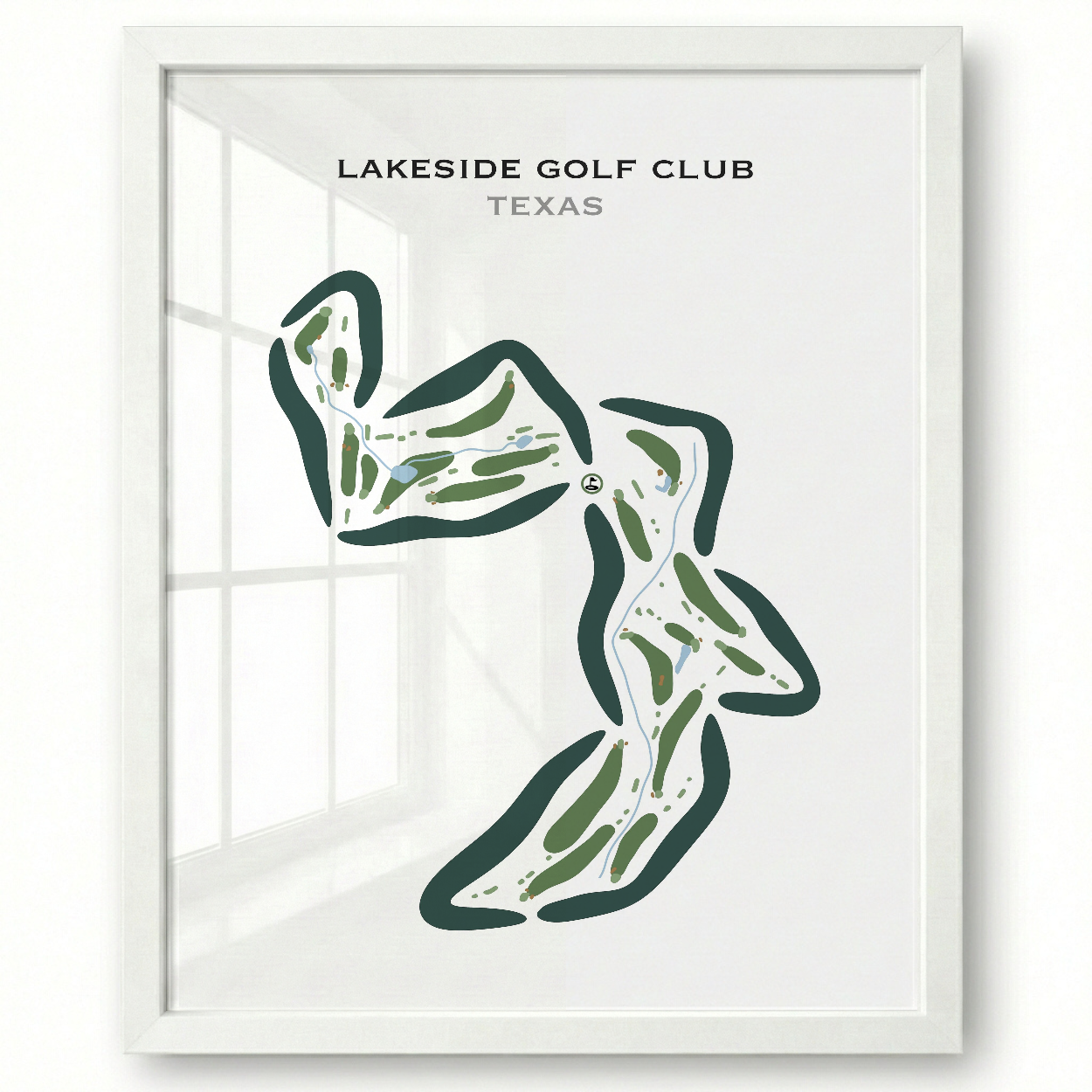 Lakeside Golf Club, Texas - Printed Golf Courses