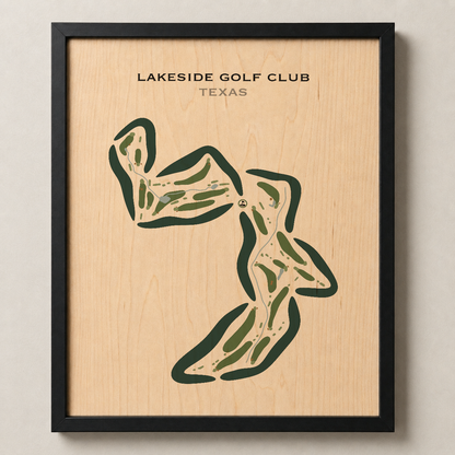 Lakeside Golf Club, Texas - Printed Golf Courses