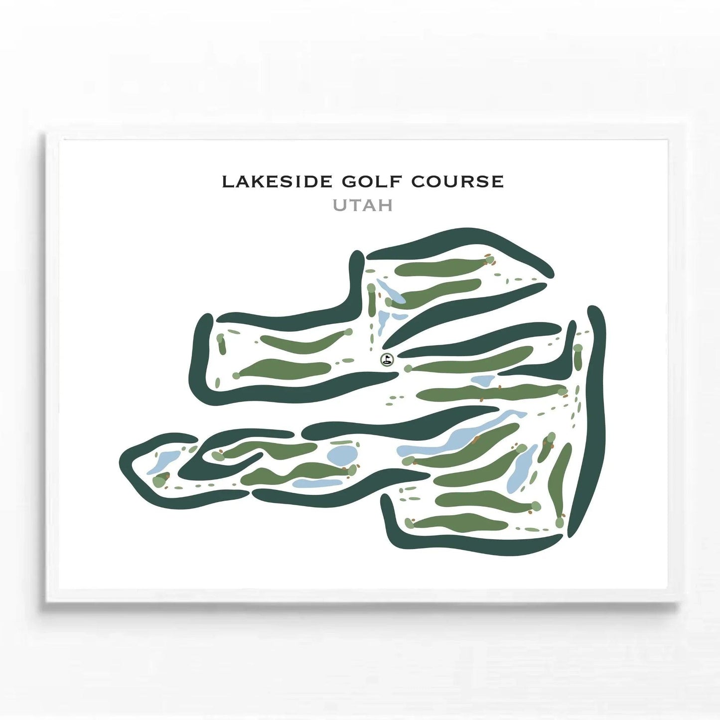 Lakeside Golf Course, West Bountiful Utah - Printed Golf Courses