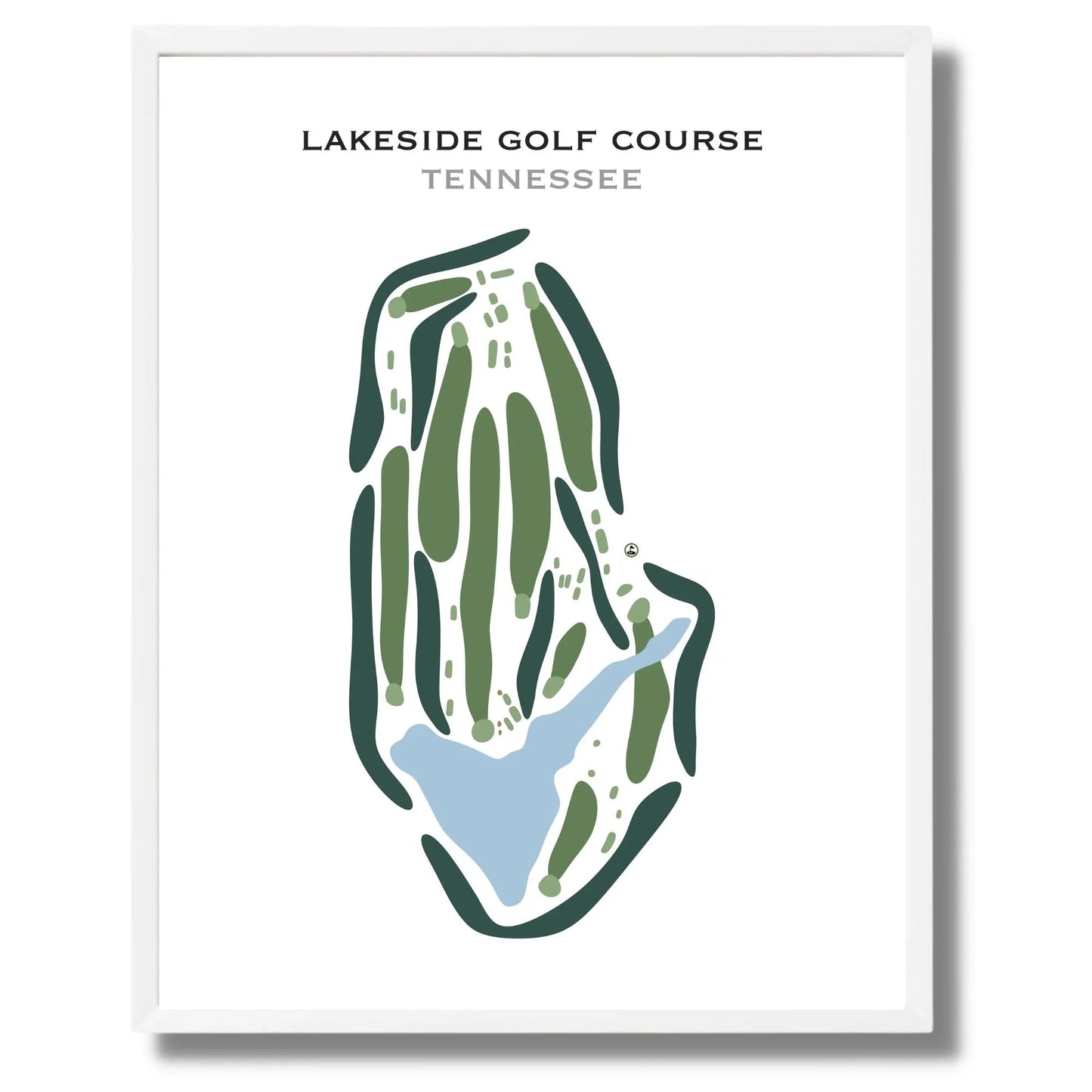 Lakeside Golf Course, Tennessee - Printed Golf Course
