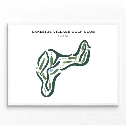 Lakeside Village Golf Club, Texas - Printed Golf Courses