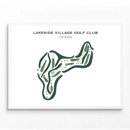 Lakeside Village Golf Club, Texas - Printed Golf Courses