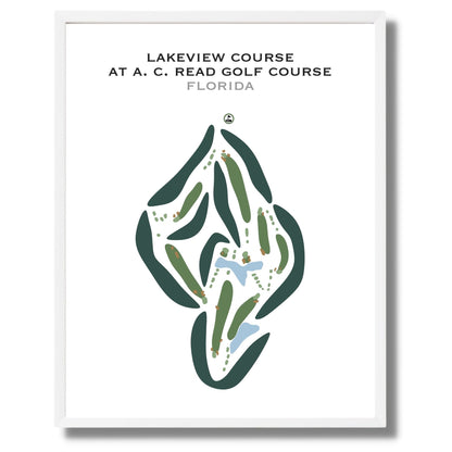 Lakeview Course at A. C. Read Golf Course, Florida - Printed Golf Courses