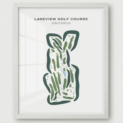 Lakeview Golf Course, Canada - Printed Golf Courses