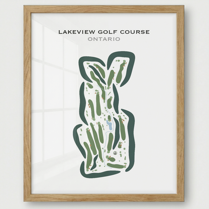 Lakeview Golf Course, Canada - Printed Golf Courses