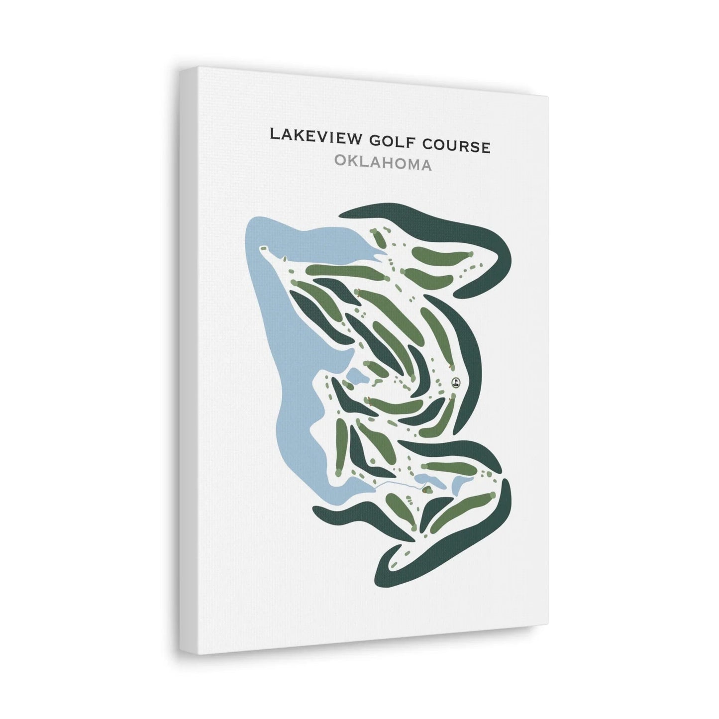 Lakeview Golf Course, Oklahoma - Printed Golf Courses