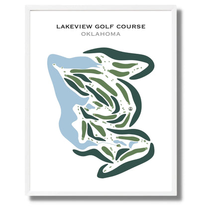 Lakeview Golf Course, Oklahoma - Printed Golf Courses