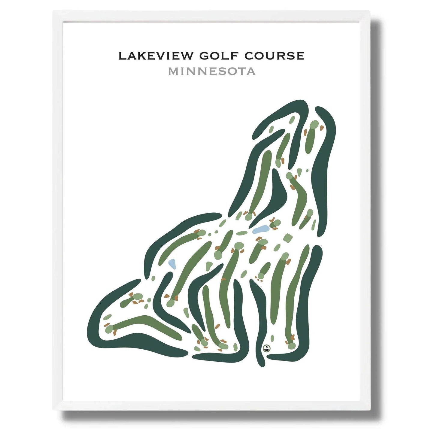 Lakeview Golf Course, Minnesota - Printed Golf Courses
