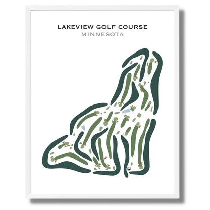 Lakeview Golf Course, Minnesota - Printed Golf Courses