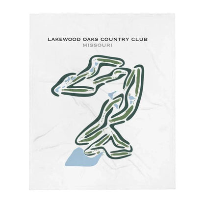 Lakewood Oaks Country Club, Missouri - Printed Golf Courses