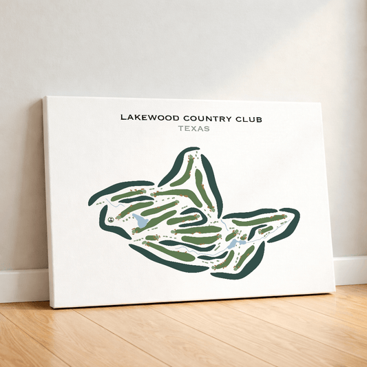 Lakewood Country Club, Texas - Printed Golf Courses