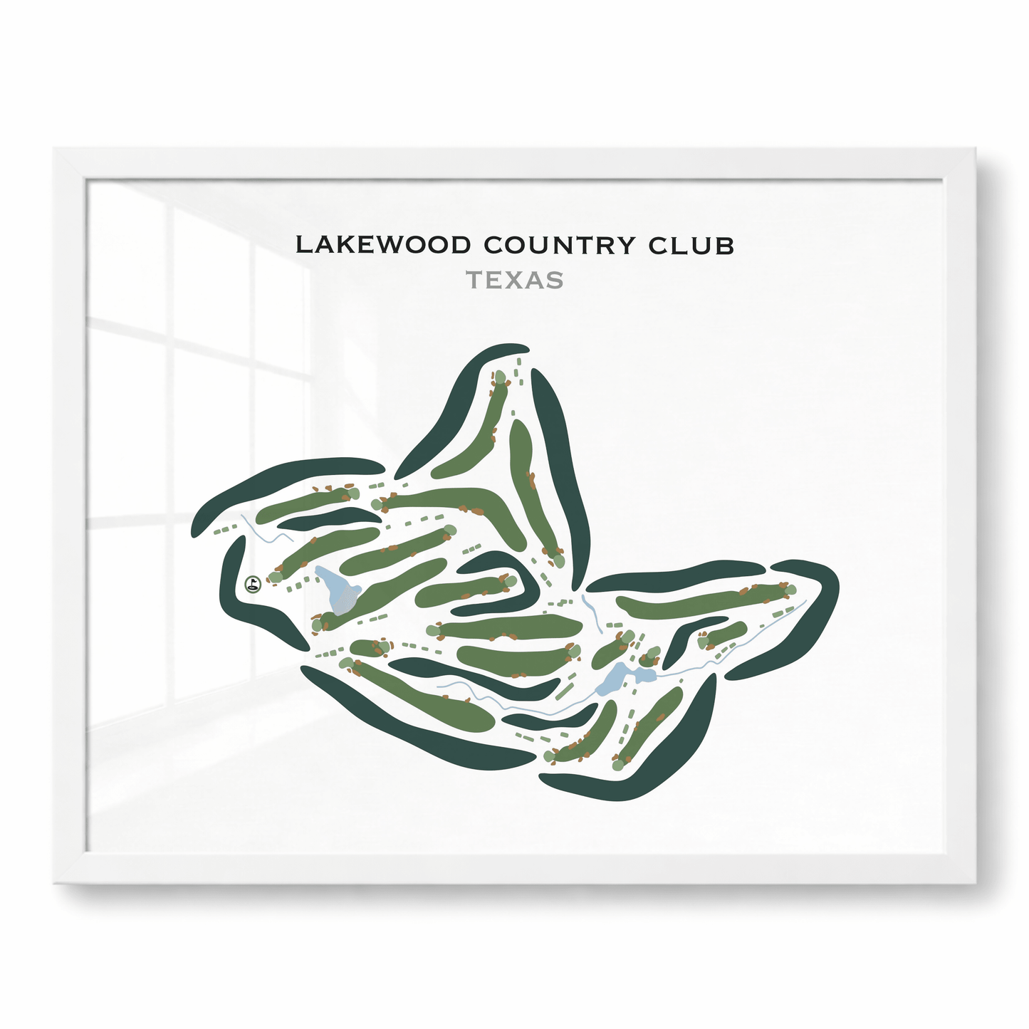 Lakewood Country Club, Texas - Printed Golf Courses