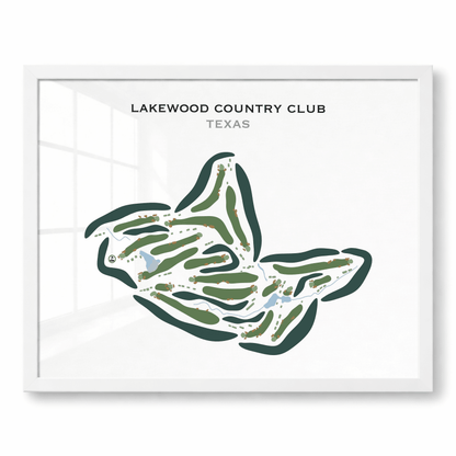 Lakewood Country Club, Texas - Printed Golf Courses