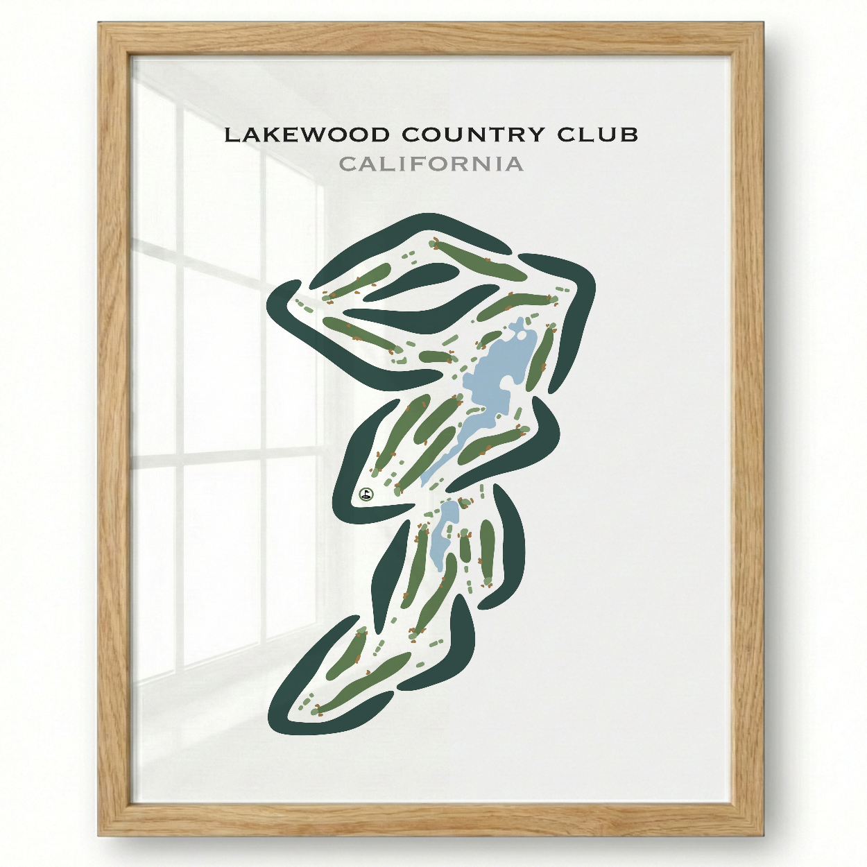 Lakewood Country Club, California - Printed Golf Courses