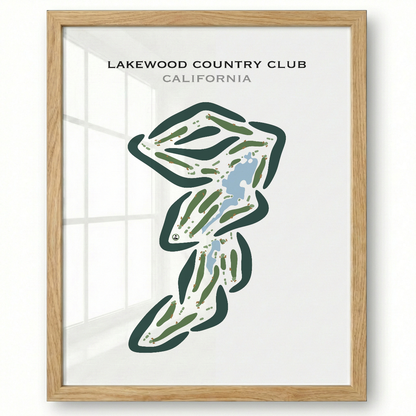 Lakewood Country Club, California - Printed Golf Courses