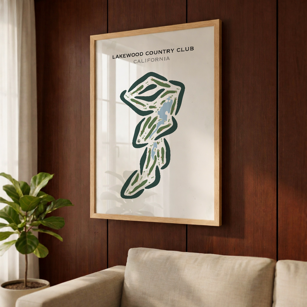 Lakewood Country Club, California - Printed Golf Courses