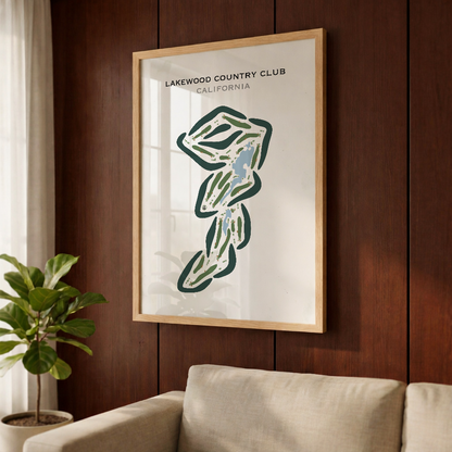 Lakewood Country Club, California - Printed Golf Courses