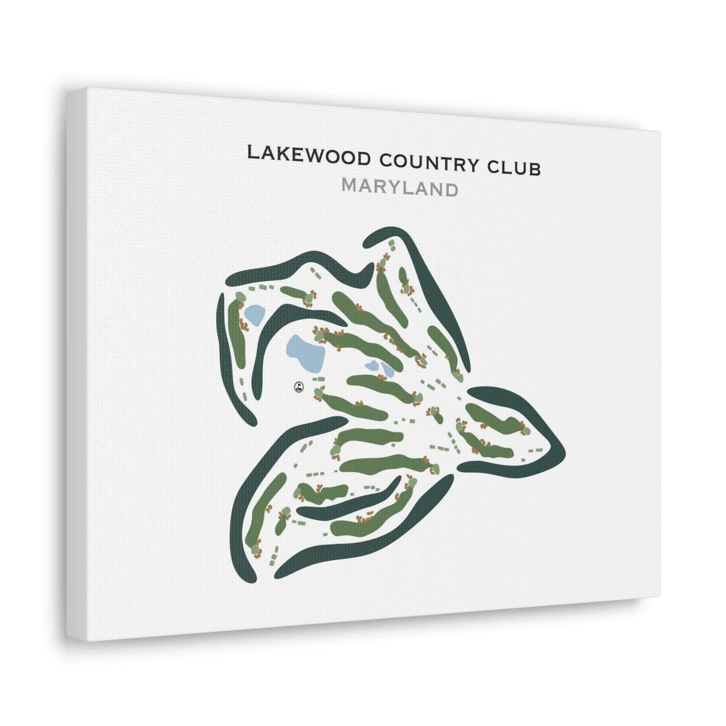 Lakewood Country Club, Maryland - Printed Golf Course
