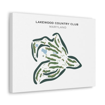 Lakewood Country Club, Maryland - Printed Golf Course